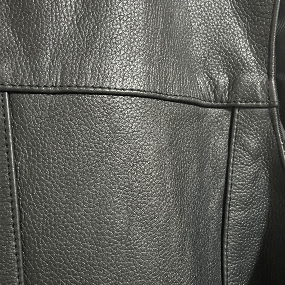 CMC Black Leather Vest with Side Laces - Picture 6 of 16